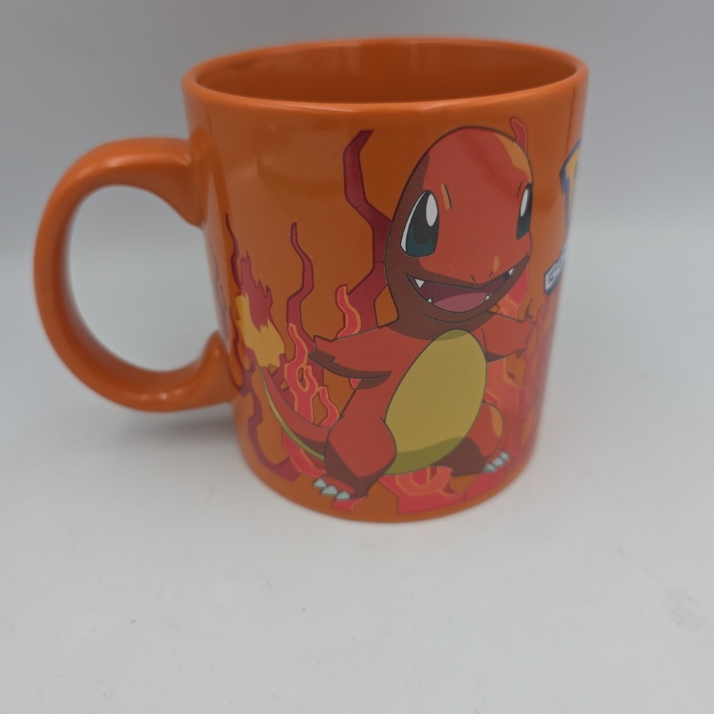 Pokemonโ Charmander Orange Foil Print Ceramic Coffee Mug "Gotta Catch Em All